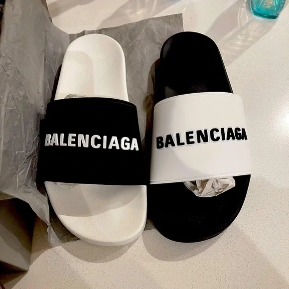 Balenciaga slides, NEVER WORN‼️ Black Balenciaga slides never worn brand new will... | Depop main image 3